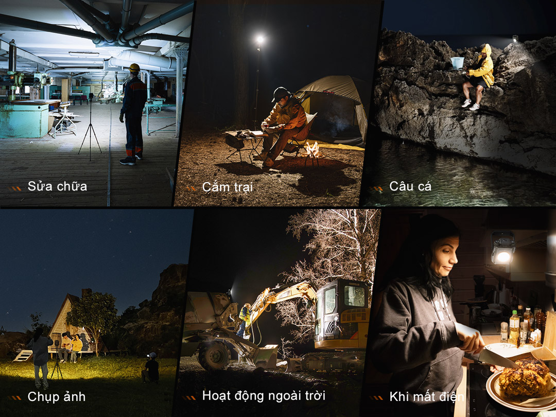 Đèn pin cắm trại FENIX CL27R phù hợp với nhiều hoạt động