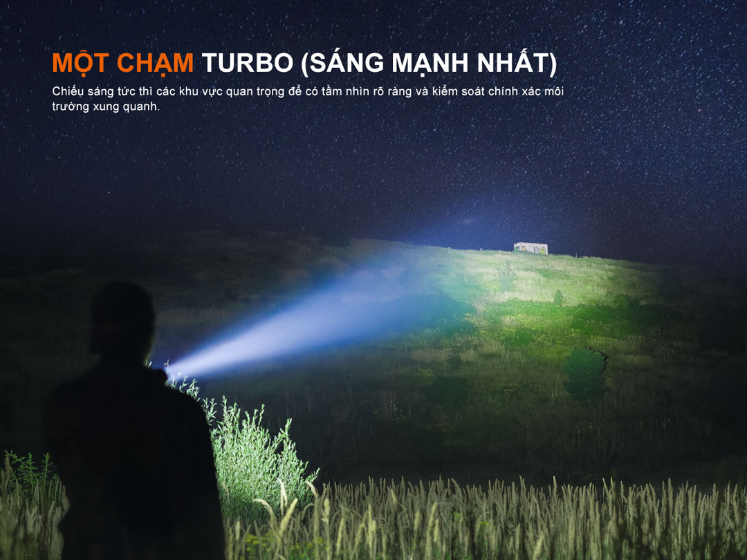 FENIX HT18R V2.0 – Đèn pin chiếu xa siêu sáng 3700 lumen, chiếu xa 1100m, pin sạc 6000mAh, IP68