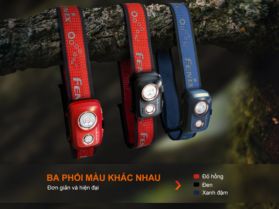Đèn pin đội đầu FENIX HL32R-T sáng 800 lumen chiếu xa 132m sạc USB-C