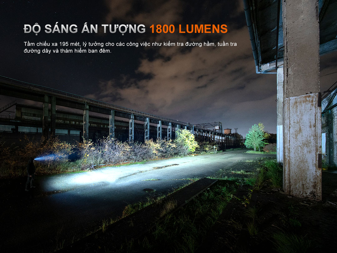 Đèn Gù Đội Đầu Đa Năng Fenix HM61R V3 – Sáng 1800 Lm, Nam Châm Đuôi, Cảm Biến Tiệm Cận