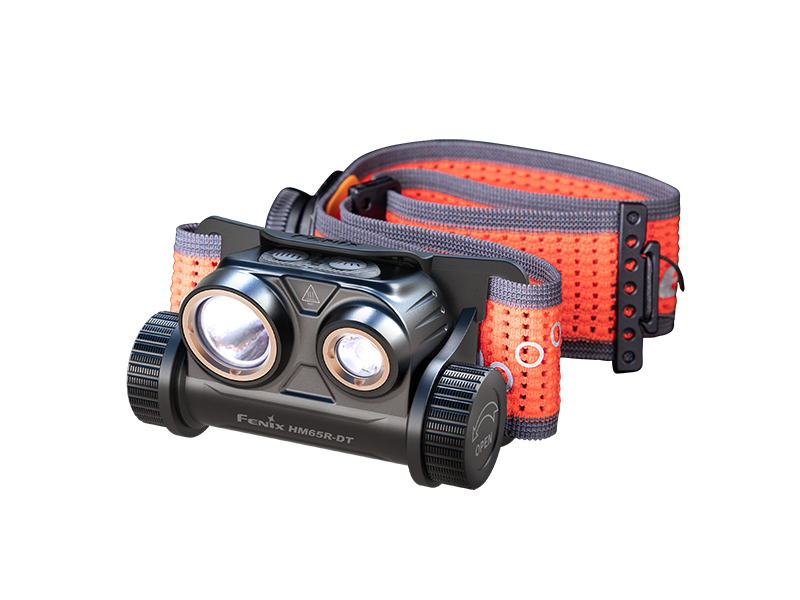 Đèn pin đội đầu FENIX HM65R-DT độ sáng 1500 lumens chiếu xa 170m hợp kim magie siêu nhẹ pin 18650 3400mAH sạc USB-C