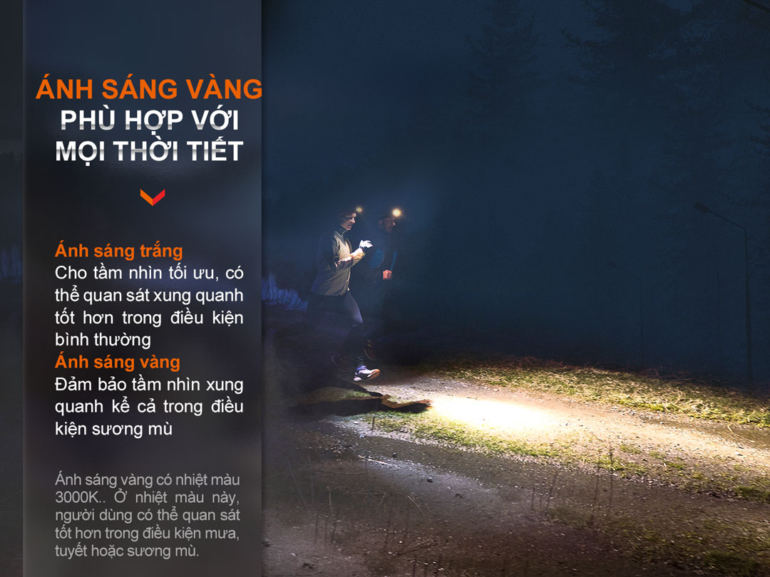 Đèn pin đội đầu FENIX HM65R-DT độ sáng 1500 lumens chiếu xa 170m hợp kim magie siêu nhẹ pin 18650 3400mAH sạc USB-C