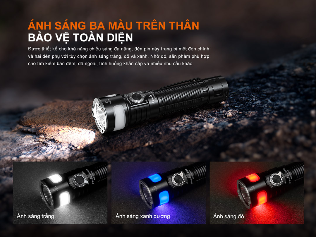 Fenix LD35R – Đèn pin đa nguồn sáng 1800lm, chiếu xa 337m, sạc USB-C