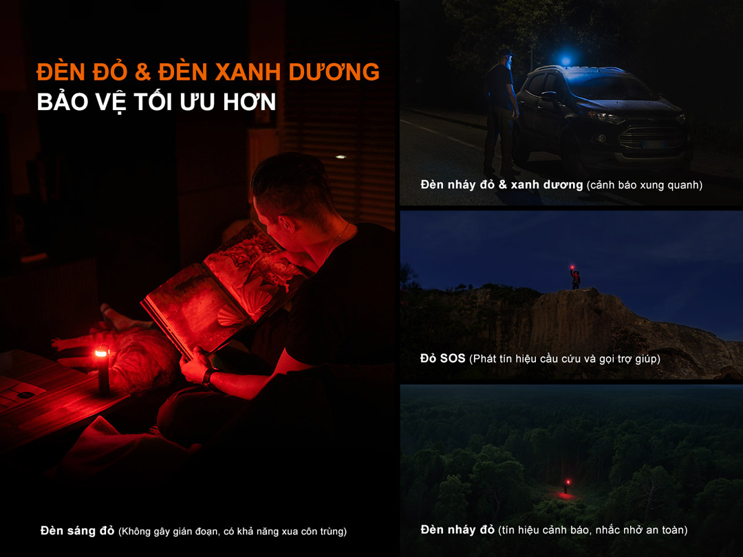 Fenix LD35R – Đèn pin đa nguồn sáng 1800lm, chiếu xa 337m, sạc USB-C