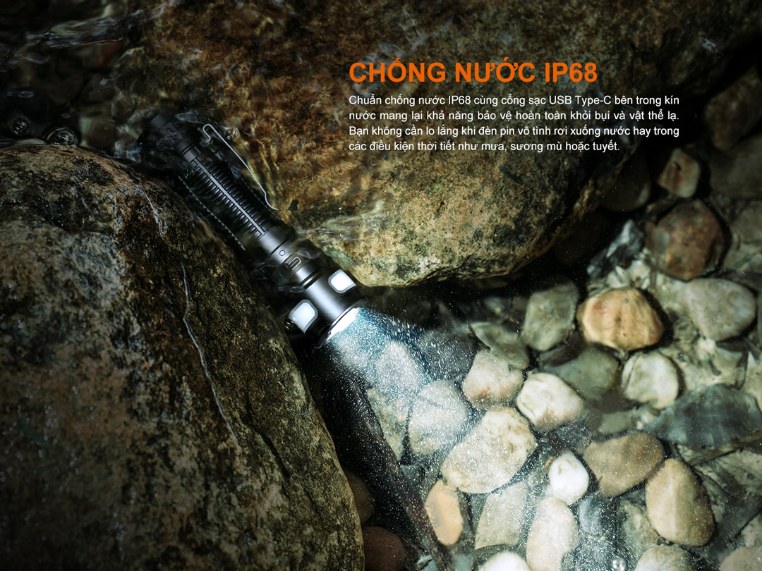 Fenix LD35R – Đèn pin đa nguồn sáng 1800lm, chiếu xa 337m, sạc USB-C