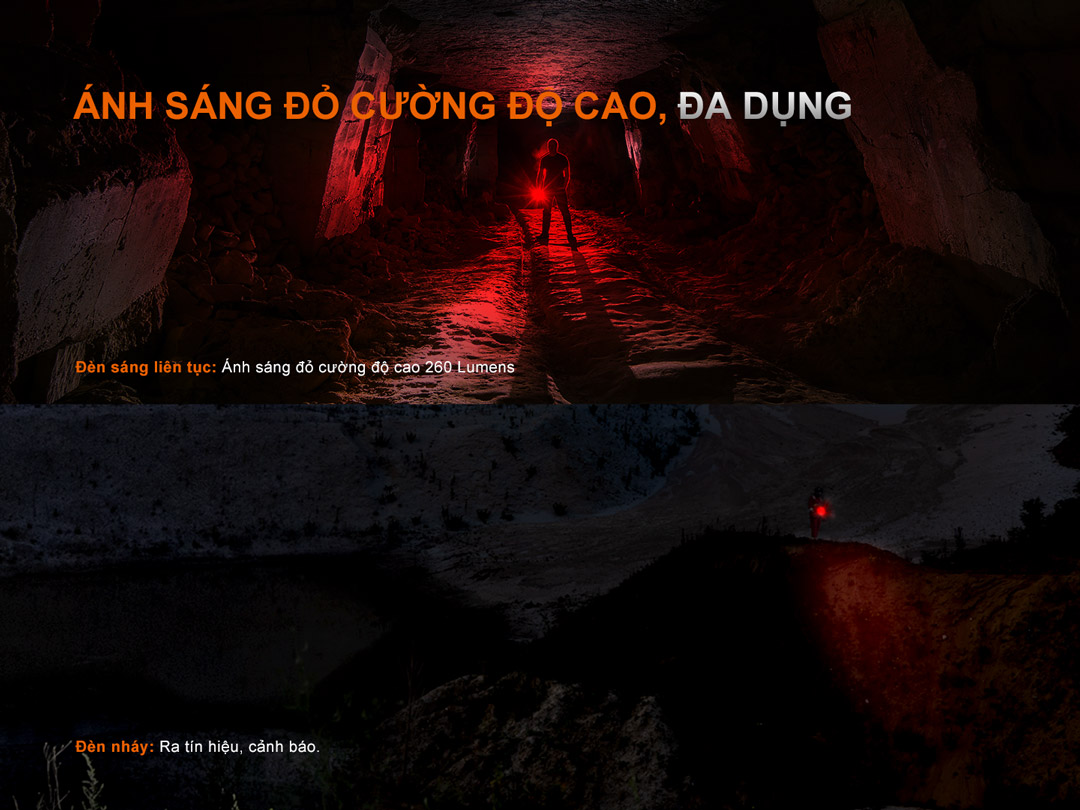 FENIX LR35R PRO – Đèn pin siêu sáng 10.000 lumen, (đỏ, UV, Strobe, SOS), 2 pin 6000mAh