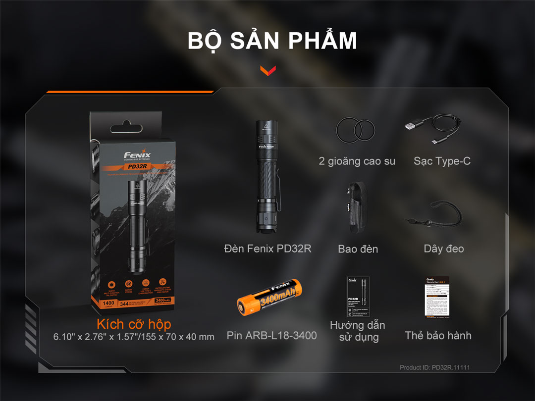 bộ sản phẩm đi kèm