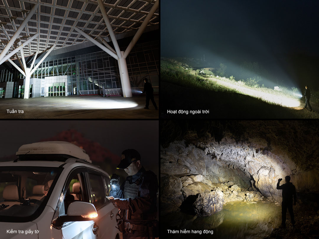 Đèn pin chiến thuật Fenix TK28R – 2 nguồn sáng trắng, đỏ sáng 6500 lm, chiếu xa 400m