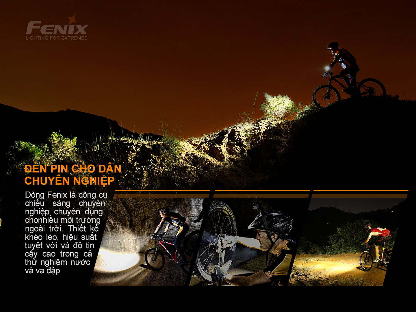 Đèn xe đạp FENIX BC26R sáng 1600 lm chiếu xa 168m LED Luminus pin 21700 5000mAh sạc type-C