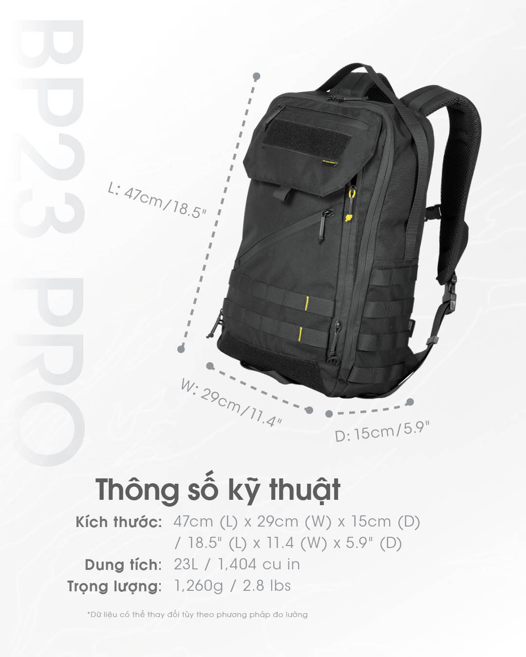 NITECORE BP23 Pro – Balo Công thái học Đa Năng 23