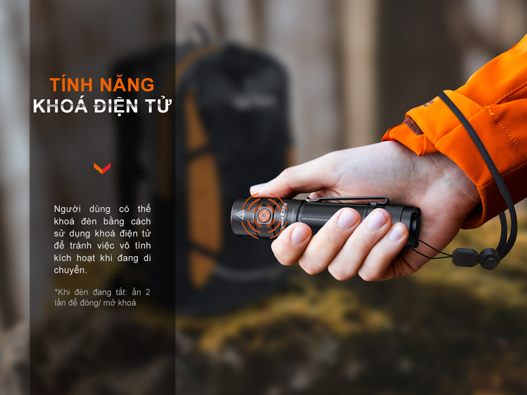 Đèn pin FENIX E35R độ sáng 3100lm chiếu xa 260m pin 21700 sạc USB C đuôi nam châm