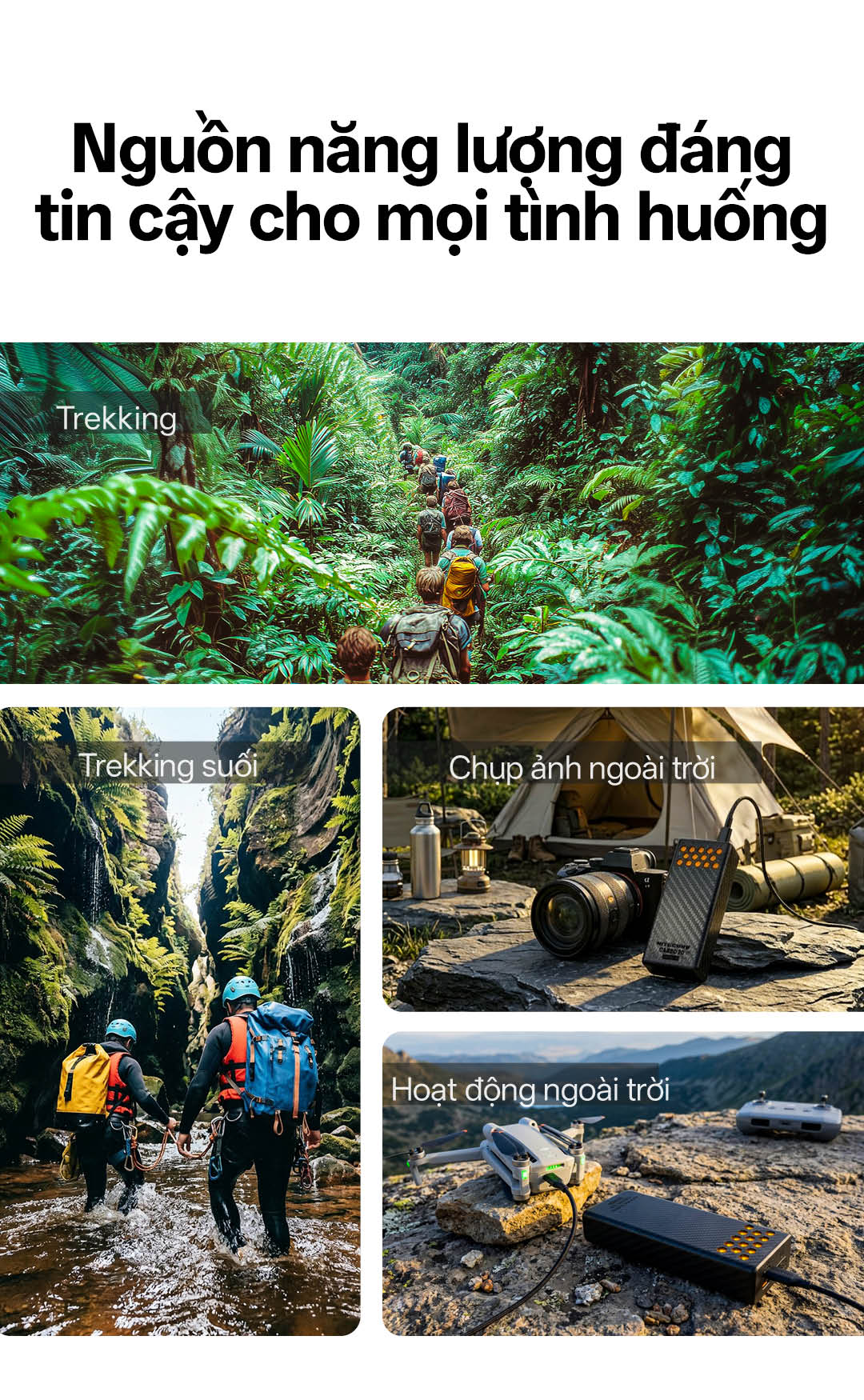 CARBO 20 dùng cho trekking flycam outdoor