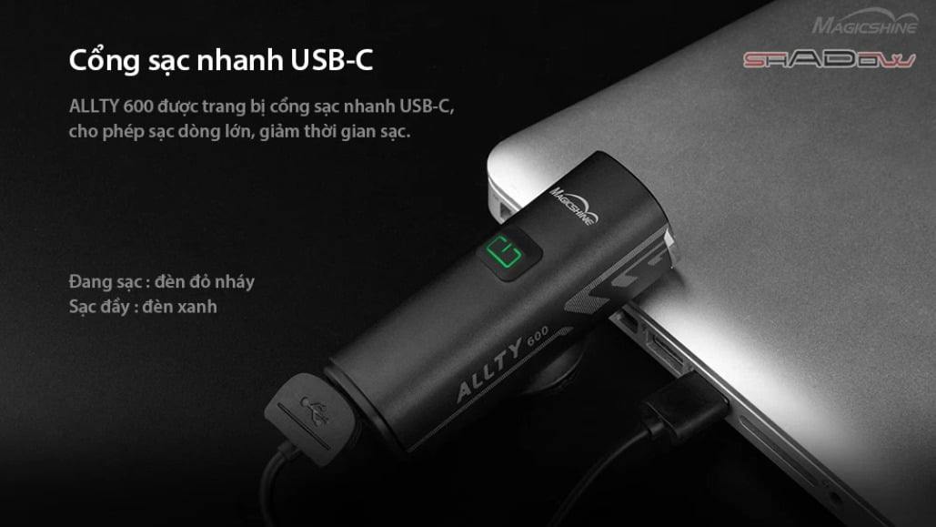 Combo Đèn xe đạp MAGICSHINE ALLTY 600 và Đèn hậu xe đạp SEEMEE 30