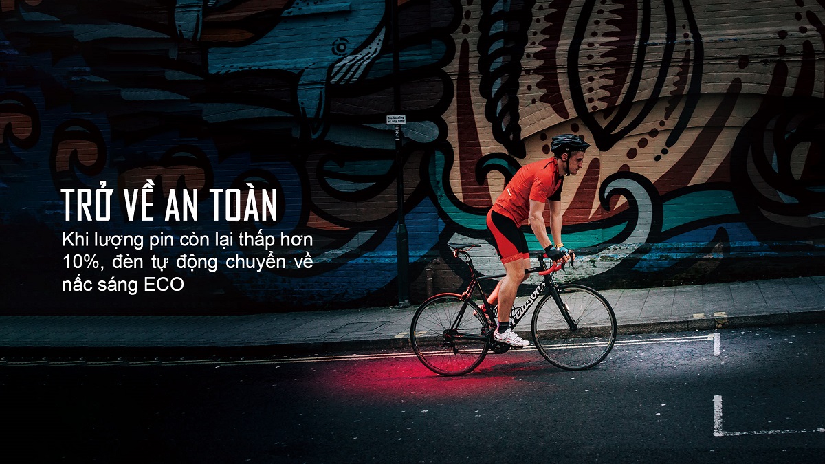 Đèn hậu xe đạp MAGICSHINE SEEMEE 200 V3.0 độ sáng 200 lumen pin 1000mAh USB-C