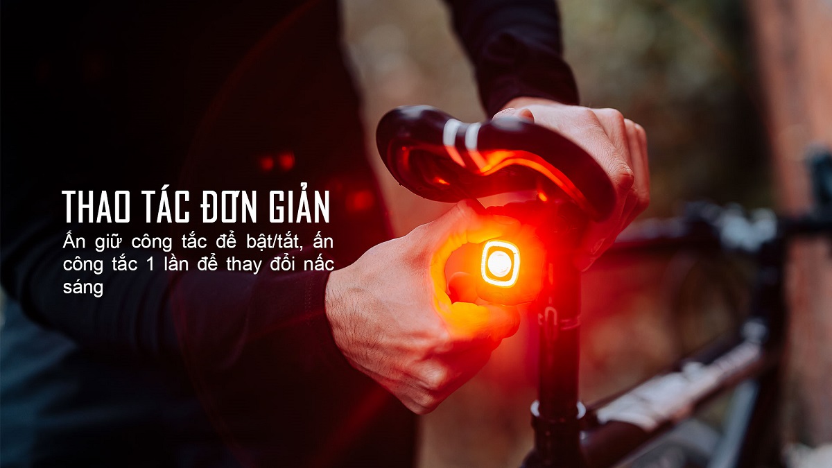 Đèn hậu xe đạp MAGICSHINE SEEMEE 200 V3.0 độ sáng 200 lumen pin 1000mAh USB-C