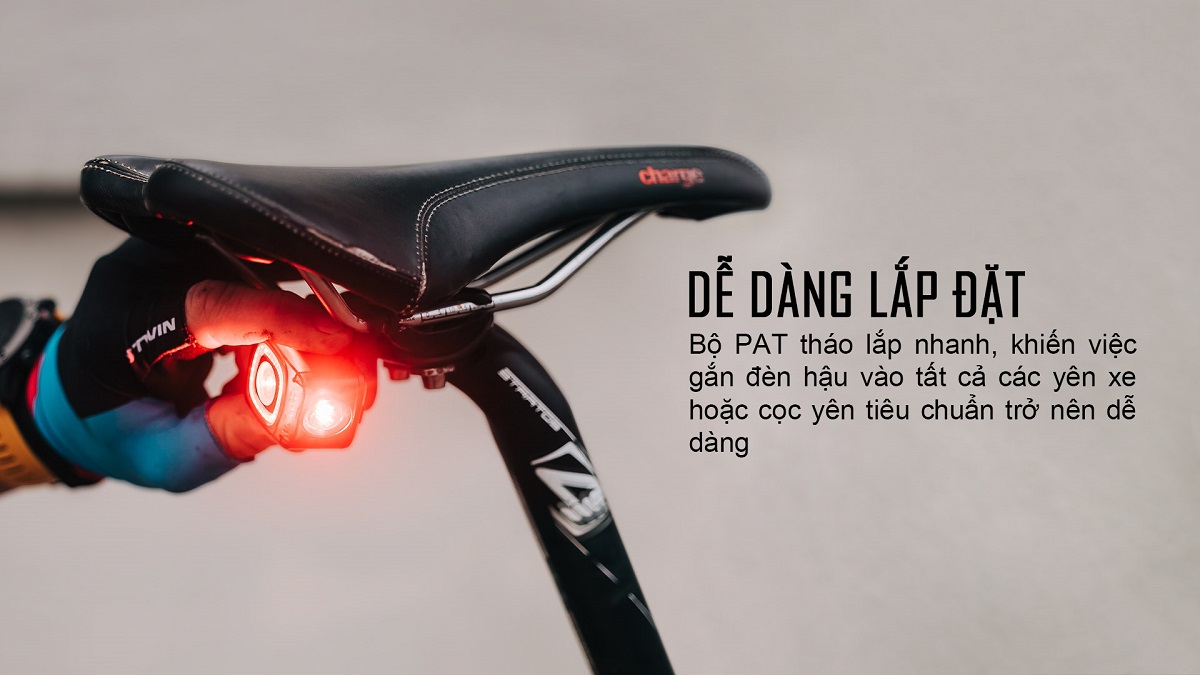 Đèn hậu xe đạp MAGICSHINE SEEMEE 200 V3.0 độ sáng 200 lumen pin 1000mAh USB-C