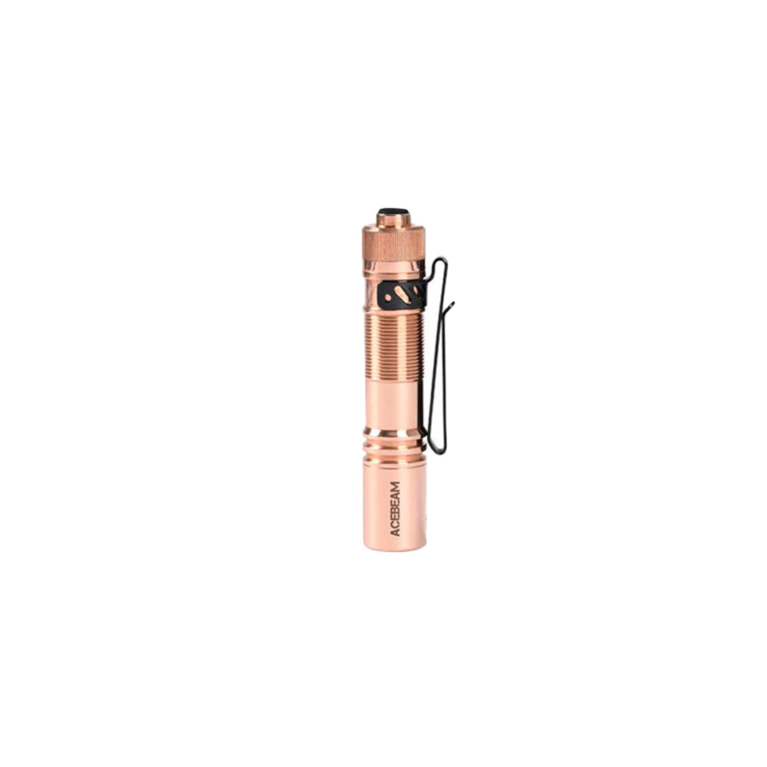 Đèn pin ACEBEAM POKELIT AA COPPER độ sáng 500lm chiếu xa 80m pin 14500 độ hoàn màu cao