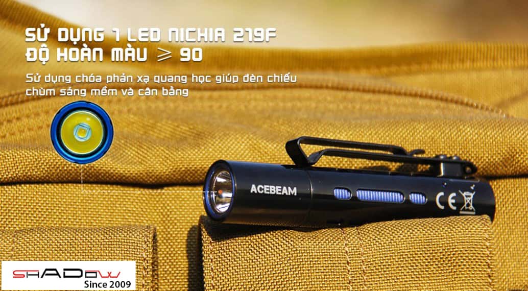 Đèn pin ACEBEAM RIDER RX độ sáng 650 lumen chiếu xa 96m
