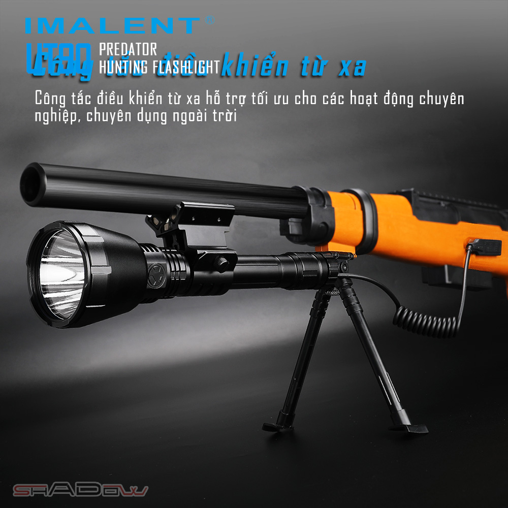 Đèn pin chiếu xa IMALENT UT90 PREDATOR sáng 4.800lm chiếu xa 1308m