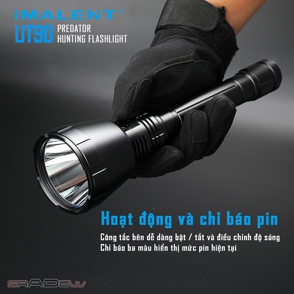 Đèn pin chiếu xa IMALENT UT90 PREDATOR sáng 4.800lm chiếu xa 1308m