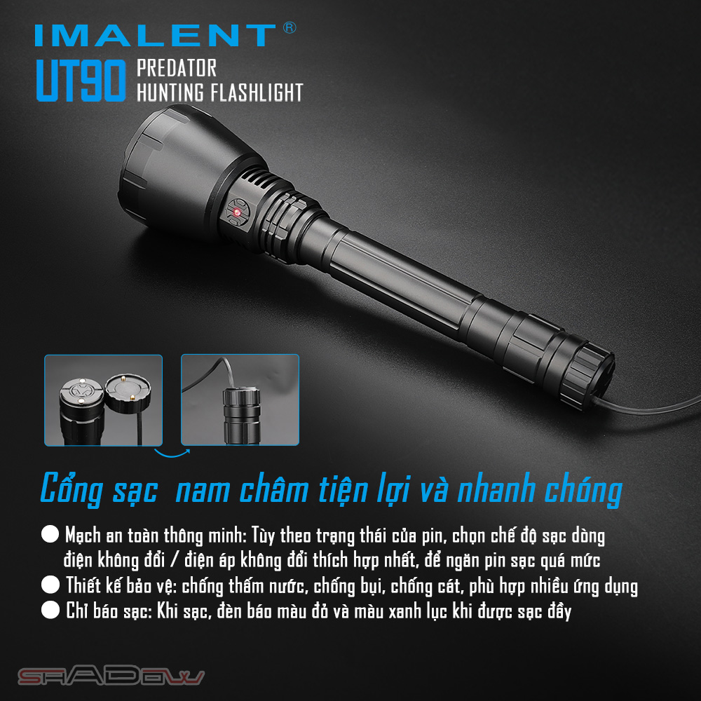Đèn pin chiếu xa IMALENT UT90 PREDATOR sáng 4.800lm chiếu xa 1308m