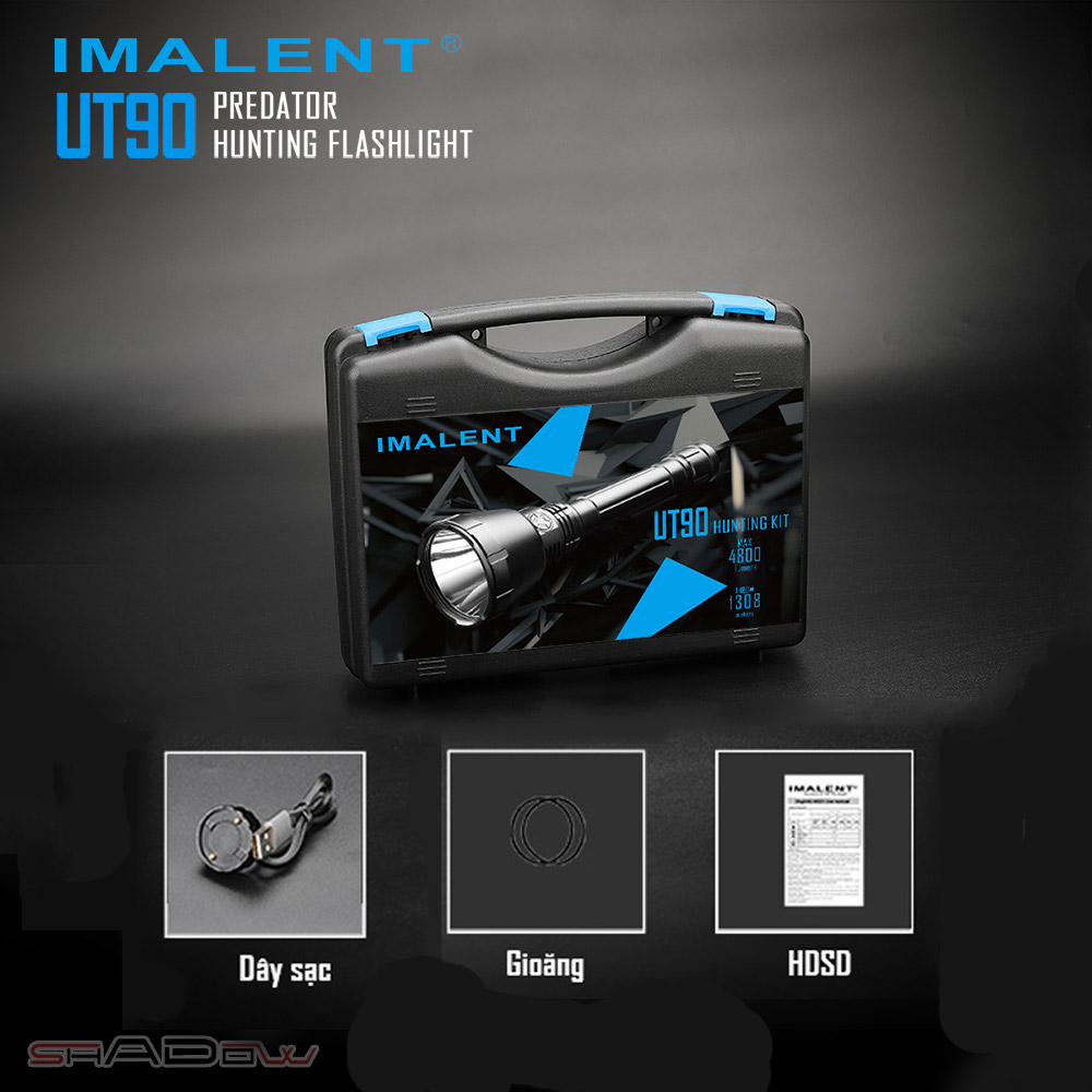 Đèn pin chiếu xa IMALENT UT90 PREDATOR sáng 4.800lm chiếu xa 1308m