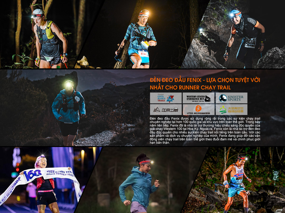 Đèn đội đầu Chuyện chạy Trail được tin dùng bởi các RUNNER 