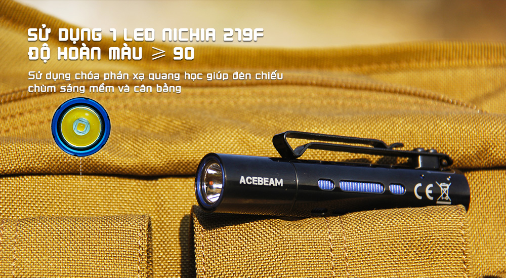 Đèn pin ACEBEAM RIDER RX độ sáng 650 lumen chiếu xa 96m