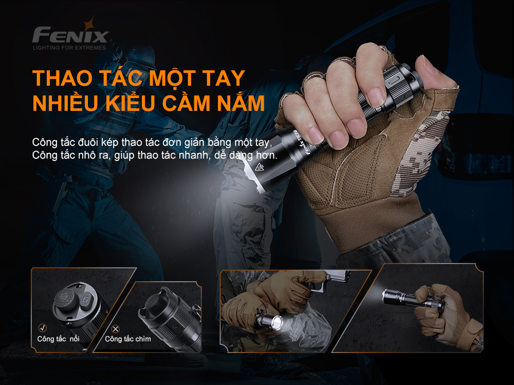 Đèn pin FENIX TK16 V2.0 độ sáng 3100 lumen chiếu xa 380m