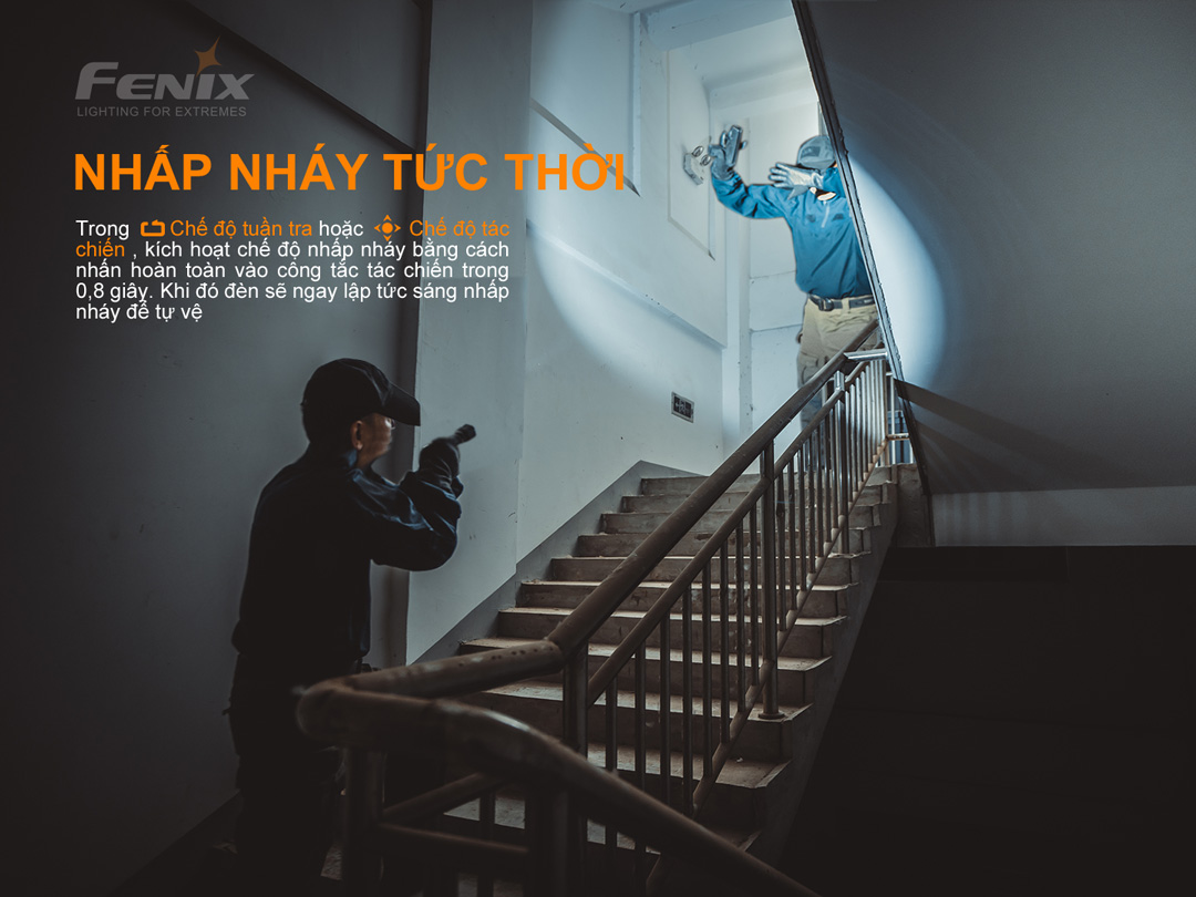 Đèn pin FENIX TK22 TAC sáng 2800lm chiếu xa 540m pin 21700 5000mAh