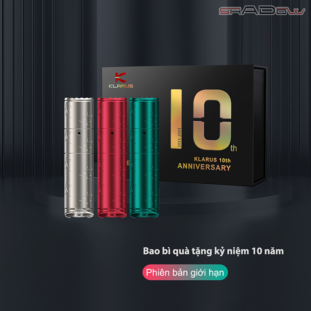 đèn pin titanium Klarus K10 là phiên bản giới hạn