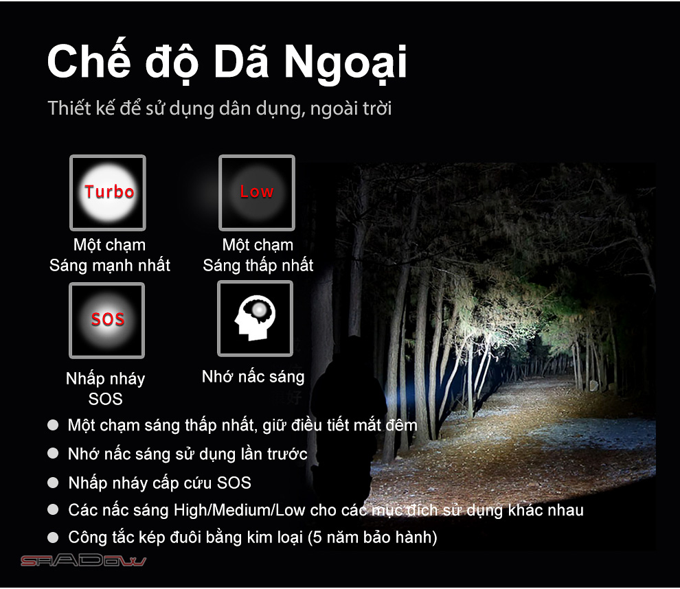 Đèn pin KLARUS XT21X PRO độ sáng 4400 lumen chiếu xa 336m sạc USB-C kiêm Power bank