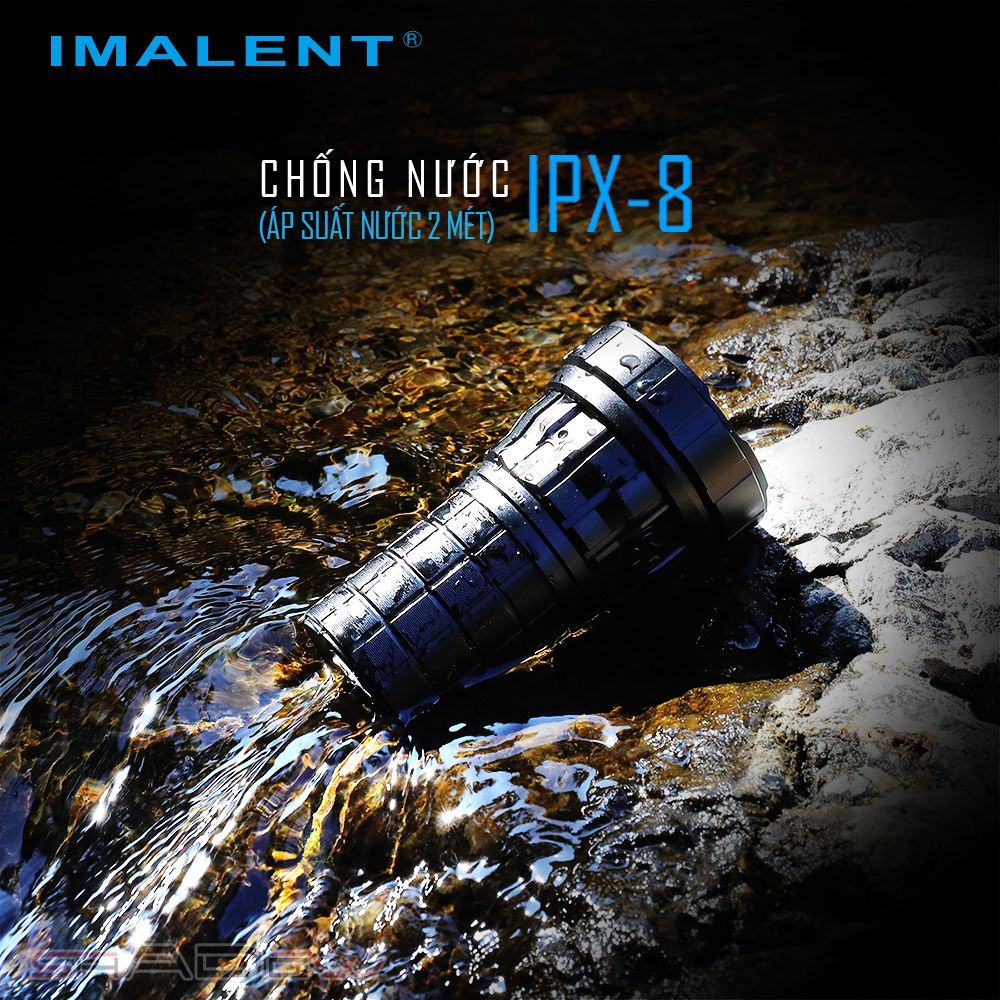 Đèn pin siêu sáng IMALENT R60C sáng 18000lm chiếu xa 1038m