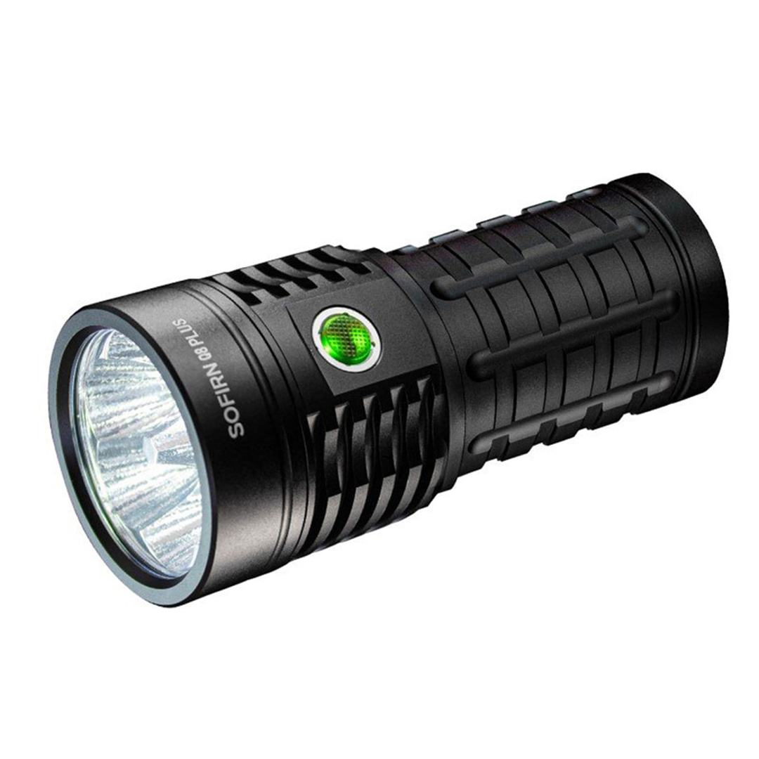 Đèn pin siêu sáng SOFIRN Q8 Plus độ sáng 16000 lumen tầm chiếu xa 554m kèm 3 pin 21700 USB-C Powerbank