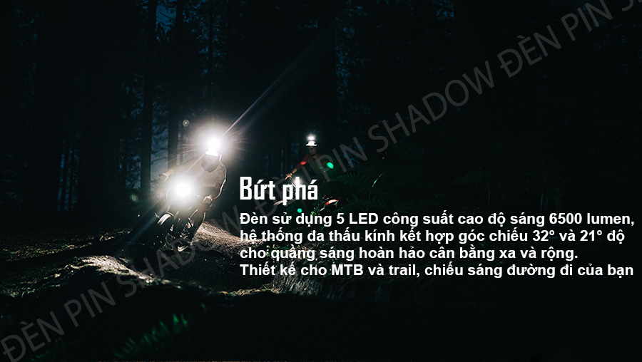 MONTEER 6500S sử dụng 5 bóng led công suất cao