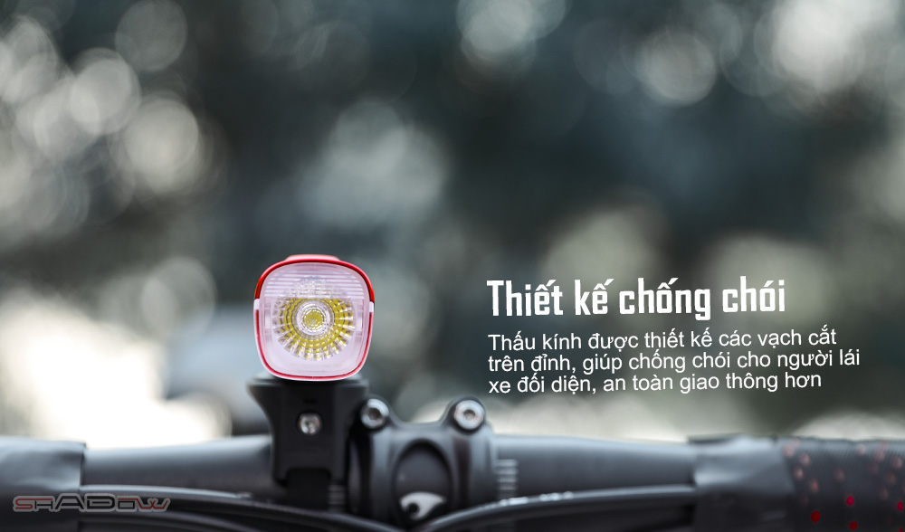 Thấu kính MAGICSHINE RN1500 được thiết kế các vạch cắt trên đỉnh