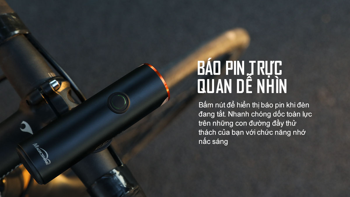 Đèn xe đạp MAGICSHINE SF1800 sáng 1800lm chiếu xa 200m pin sạc 5000mAh USB-C powerbank