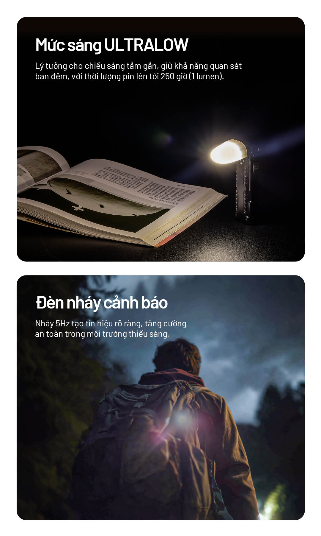 NITECORE EDC09 – Đèn pin EDC xoay đầu đa năng sáng 1600 lm 3 nhiệt màu sáng CRI