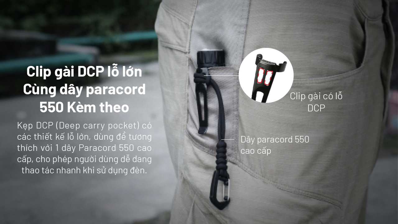 Đèn pin NITECORE EDC33 sáng 4000 lumen chiếu xa 450m pin dung lượng 18650 4000mAh sạc USB C