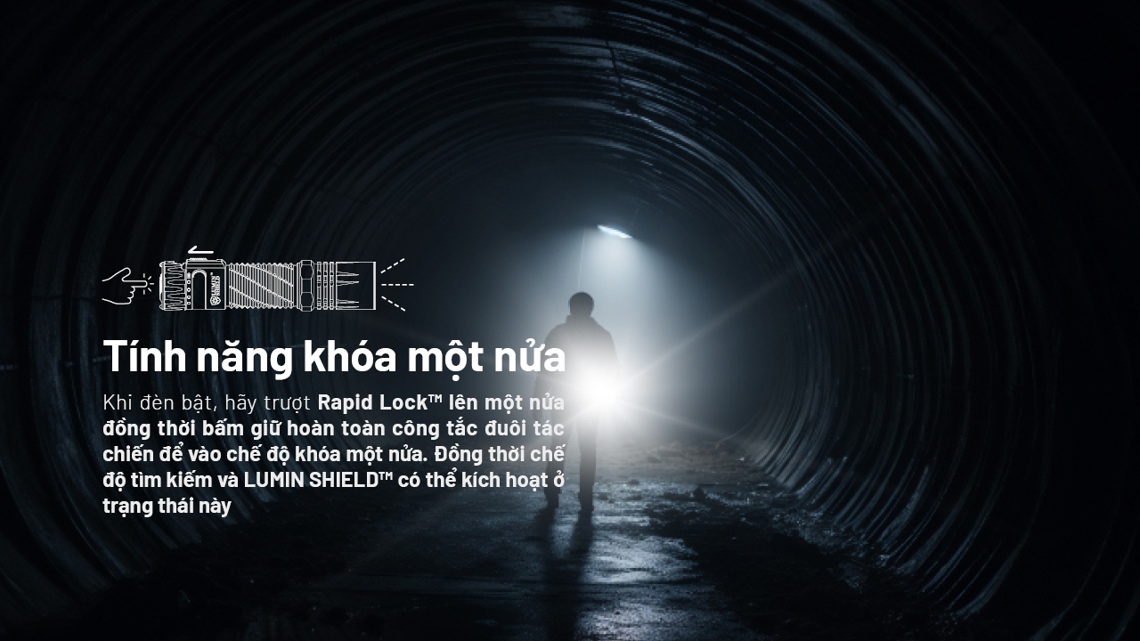 Đèn pin NITECORE EDC33 sáng 4000 lumen chiếu xa 450m pin dung lượng 18650 4000mAh sạc USB C