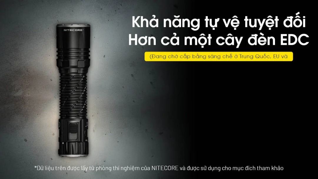 Đèn pin NITECORE EDC35 độ sáng 5000 lumen chiếu xa 550m pin 21700 cổng sạc USB-C