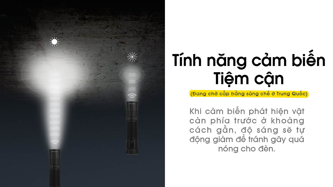 Đèn pin NITECORE EDC35 độ sáng 5000 lumen chiếu xa 550m pin 21700 cổng sạc USB-C