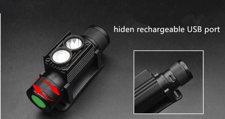 Đèn pin đội đầu SOFIRN D25S (H25S) độ sáng 1200 lumen chiếu xa 50m cổng sạc USB pin 18650 kèm theo