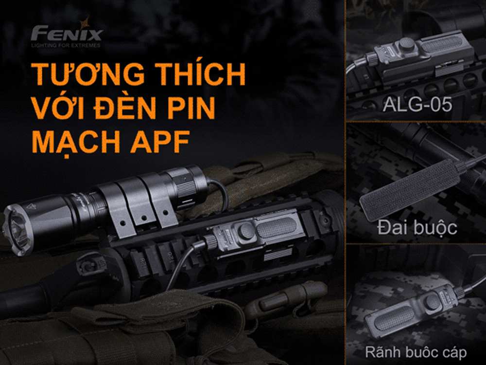 Công tắc chiến thuật FENIX AER-05 hỗ trợ phản ứng nhanh tương thích với Fenix ​​TK16 V2.0, TK28 TAC, PD36 TAC