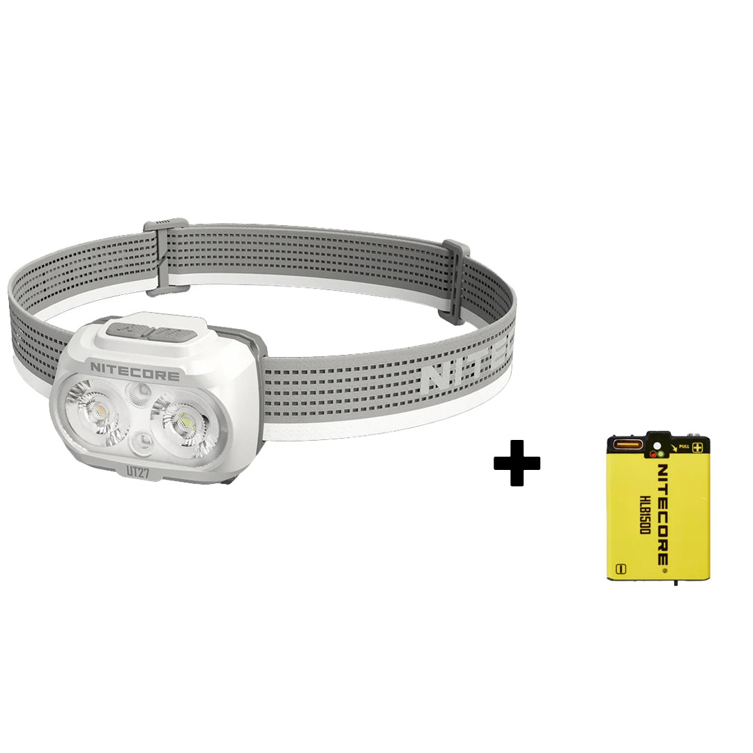Đèn pin đội đầu NITECORE UT27 sáng 800lm chiếu xa 160m pin 1500mAh USB-C chuyên chạy marathon, chạy trail