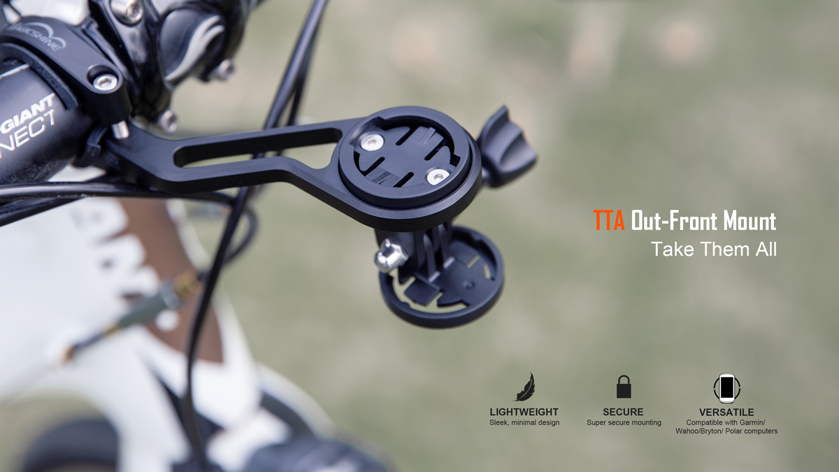 Gá xe đạp đa năng MAGICSHINE TTA v2 hỗ trợ tương thích đồng hồ Garmin, Wahoo, Polar, và Bryton, có thể treo Gopro và tất cả đèn xe đạp Magicshine