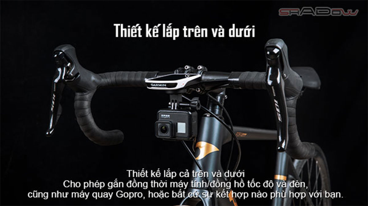 Gá xe đạp đa năng MAGICSHINE TTA v2 hỗ trợ tương thích đồng hồ Garmin, Wahoo, Polar, và Bryton, có thể treo Gopro và tất cả đèn xe đạp Magicshine