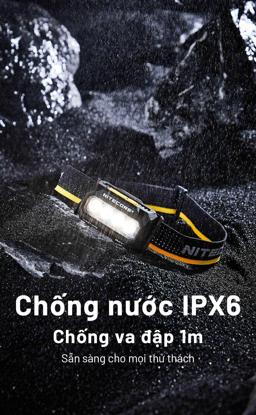 NITECORE HA27 UHE – Đèn pin đội đầu đa nguồn 800 lumens, 3 mức nhiệt màu CRI cao