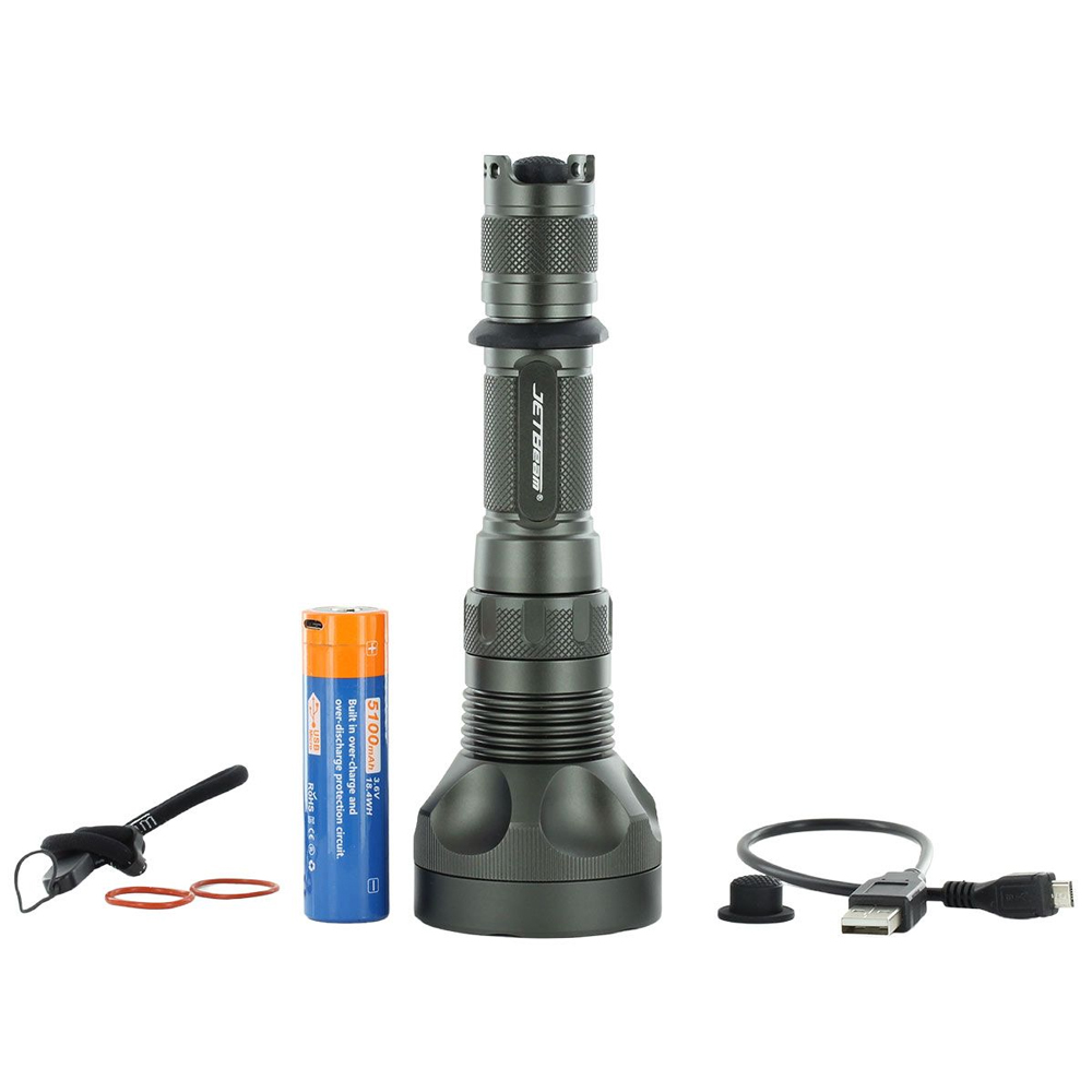 Đèn pin chiếu xa LEP JETBEAM RRT M1X chiếu xa 2300m độ sáng 480lm pin 21700