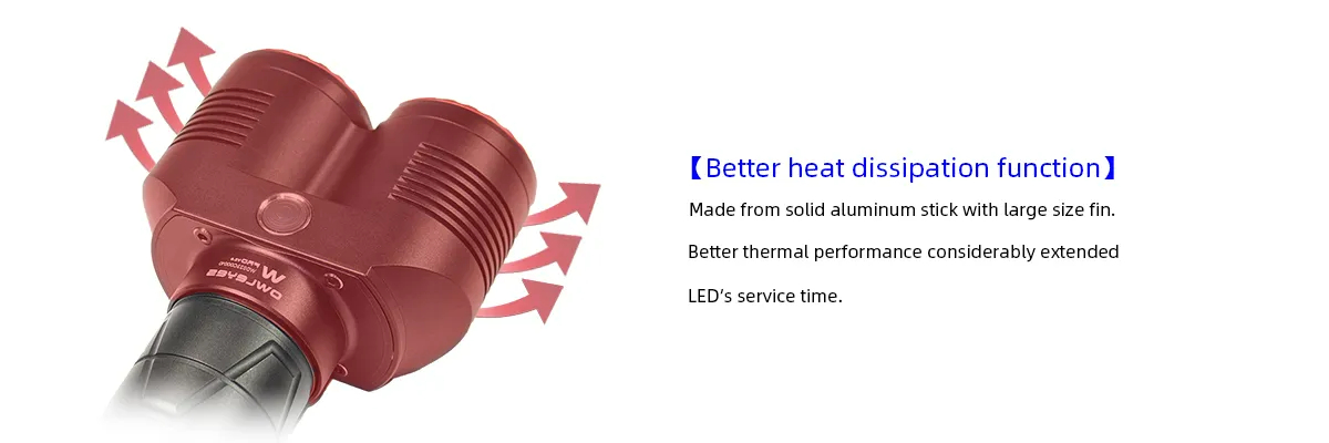 Đèn laser trắng MAXTOCH OWLEYES W PRO V2.0 Diamond tầm chiếu siêu xa 4500m độ sáng 1200 lumen pack pin liền thân kèm theo